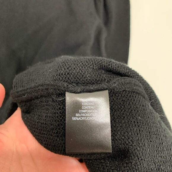 Wayf Black Puff Sleeve Sweater Dress XS - Picture 4 of 7